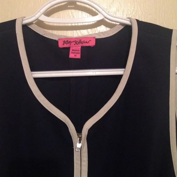 Besty Johnson Navy Blue Cocktail Dress - Picture 3 of 4